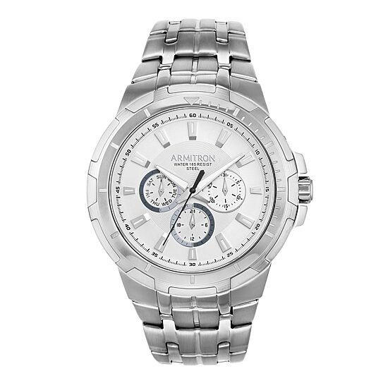 Armitron All Sport Mens Silver Tone Watch -20/5144svsv