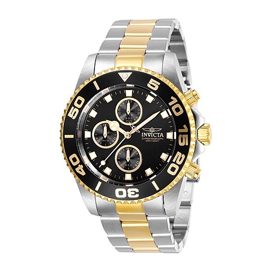 Invicta Pro Diver Mens Two Tone Stainless Steel Bracelet Watch 28691