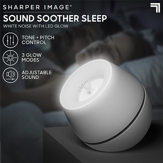 Sharper Image® Sound Soother Wind, White Noise Machine With LED Glow