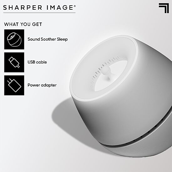 Sharper Image® Sound Soother Wind, White Noise Machine With LED Glow