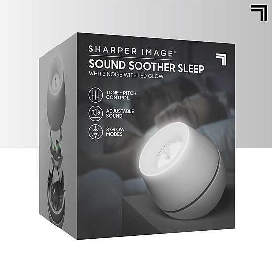 Sharper Image® Sound Soother Wind, White Noise Machine With LED Glow
