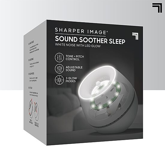 Sharper Image® Sound Soother Wind, White Noise Machine With LED Glow