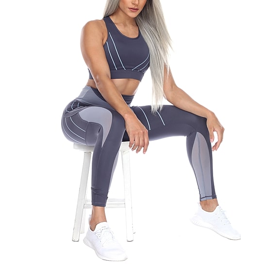 White Mark Womens High Support Sports Bra 18582
