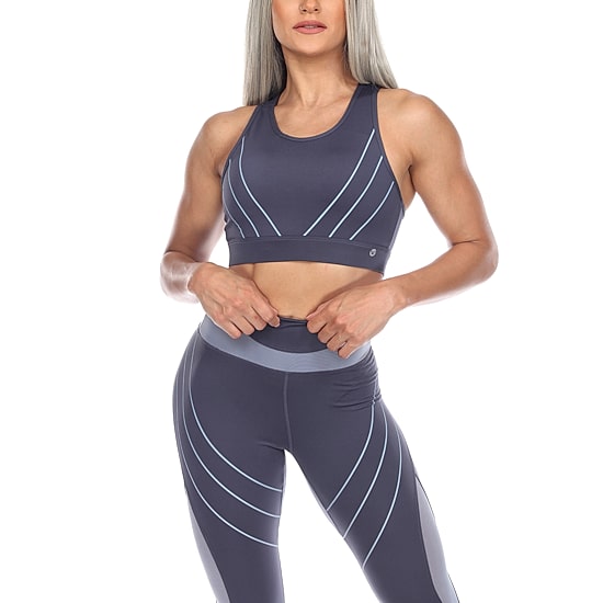 White Mark Womens High Support Sports Bra 18582