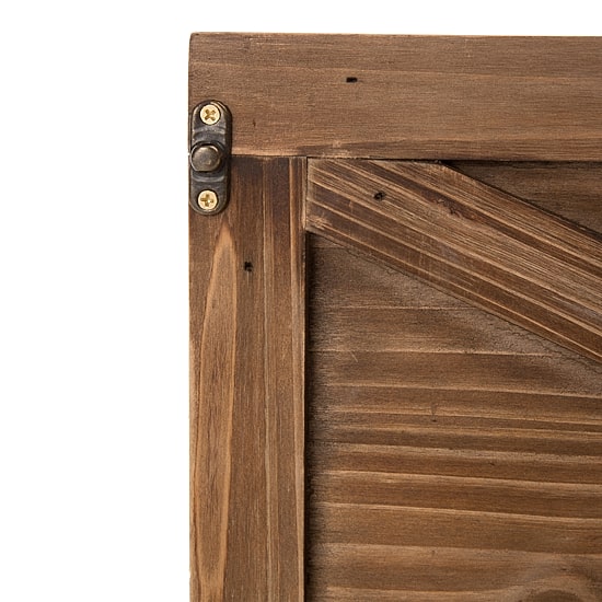 Glitzhome 22.09"L Natural Wooden Christmas Tree Collar