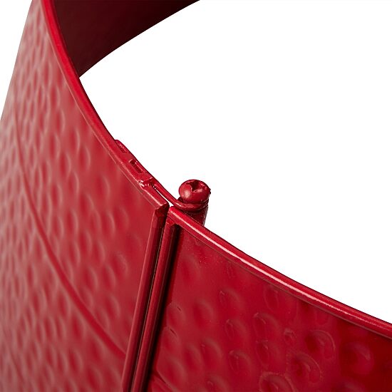 Glitzhome 26" Red Hammered Metal Christmas Tree Collar