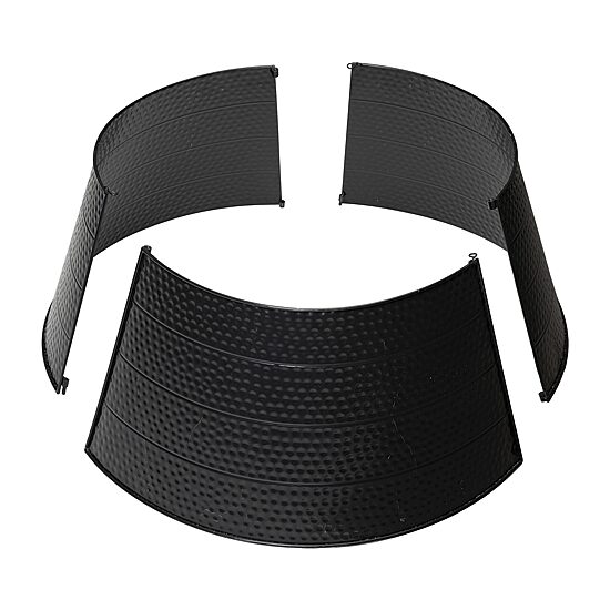 Glitzhome 26" Black Hammered Metal Christmas Tree Collar