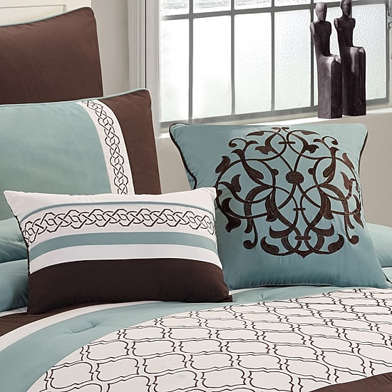 Riverbrook Home Tolbert 8-pc. Midweight Embroidered Comforter Set