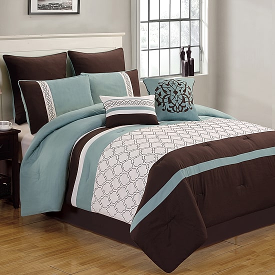 Riverbrook Home Tolbert 8-pc. Midweight Embroidered Comforter Set