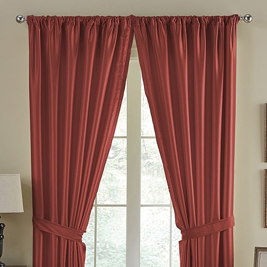 Elrene Home Fashions Versaille Rod Pocket Light-Filtering Single Curtain Panel