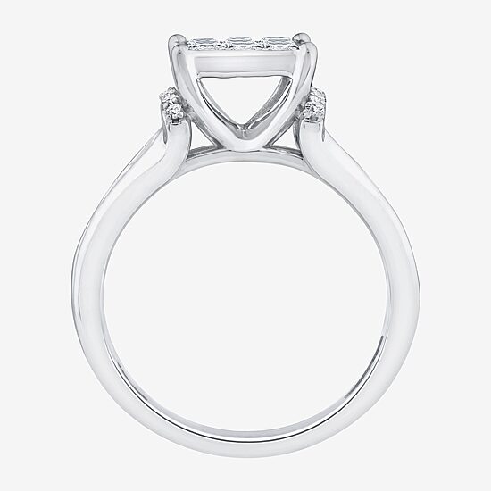 Womens 1 1/4 CT. T.W. Natural White Diamond 10K Gold Engagement Ring