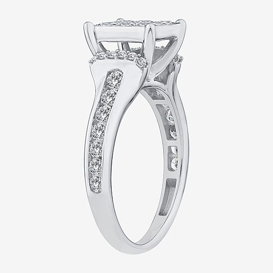 Womens 1 1/4 CT. T.W. Natural White Diamond 10K Gold Engagement Ring