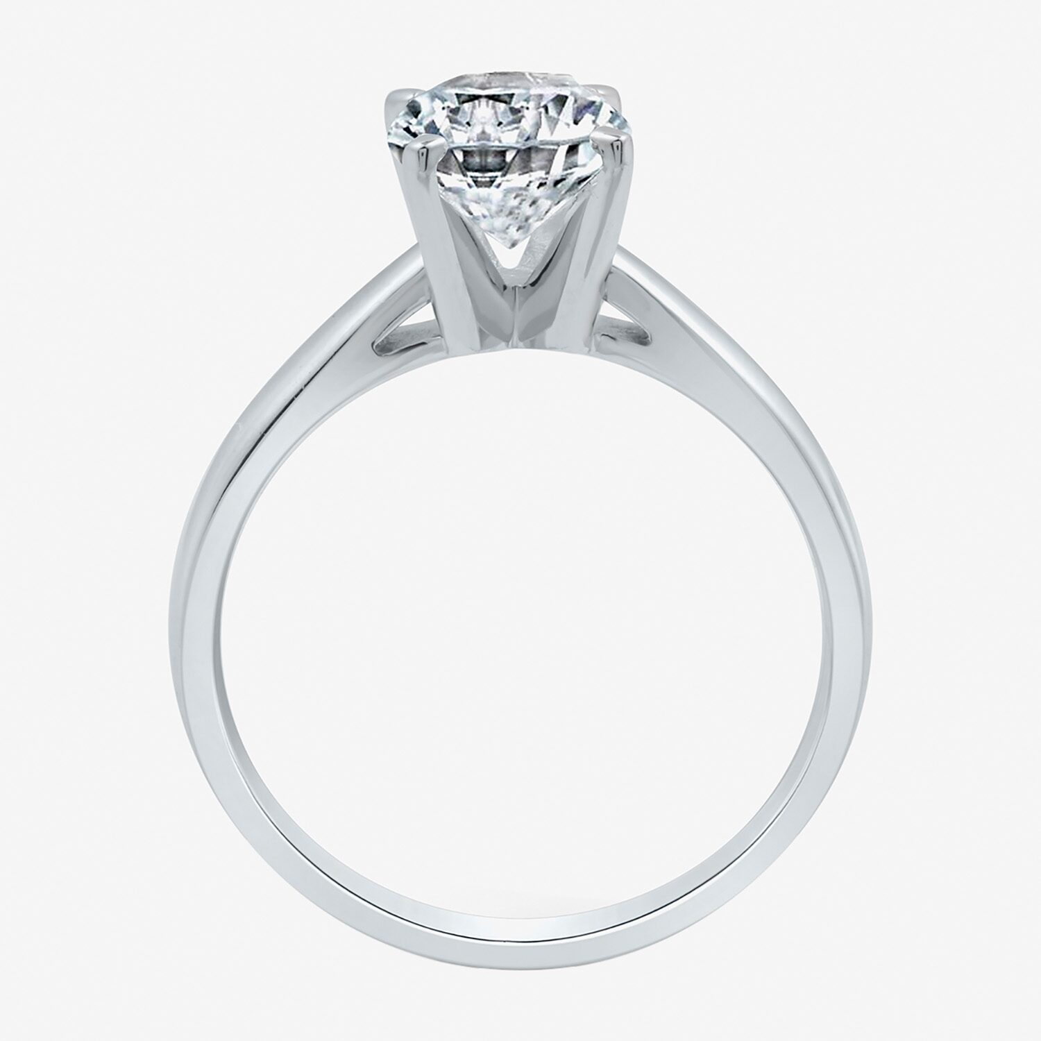 2 CT.Lab-Grown (I / SI2) Diamond Oval-cut Solitaire Engagement Ring 14K Gold