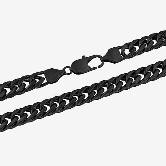 Mens Stainless Steel 24 Inch Curb Chain Necklace