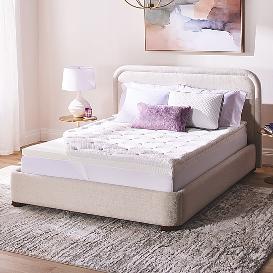 Serta 4" Layered Luxury Memory Foam Mattress Topper