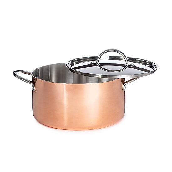 BergHOFF Vintage Tri-Ply Stainless Steel Copper Polished 6-pc. Cookware Set