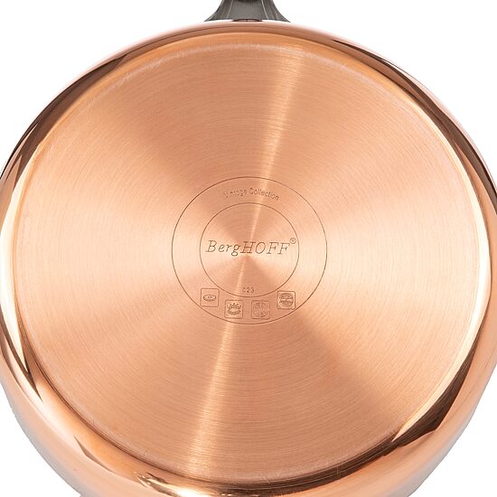 BergHOFF Vintage Tri-Ply Stainless Steel Copper Polished 4-pc. Cookware Set