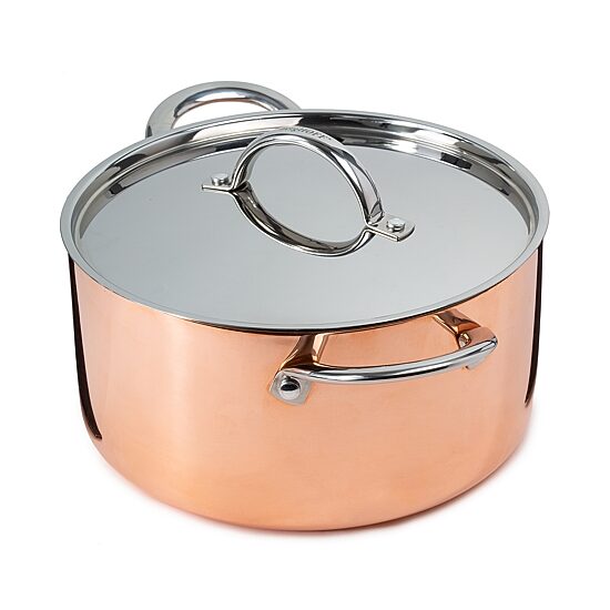 BergHOFF Vintage Tri-Ply Stainless Steel Copper Polished 15-pc. Cookware Set