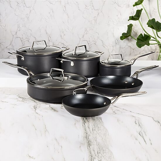BergHOFF Essentials Ano Hard Anodized Non-Stick 10-pc. Cookware Set