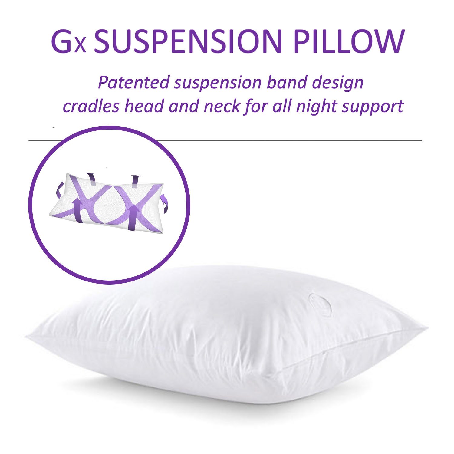 Martha Stewart Down Alternative Firm Density Bed Pillow
