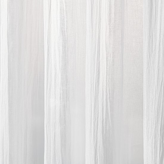 Martha Stewart Crinkle Rod Pocket Sheer Set of 2 Curtain Panel