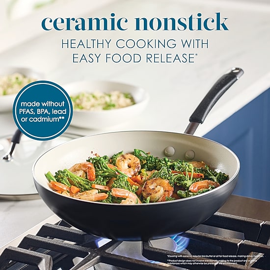 Rachael Ray Cucina Ceramic Non-Stick 11" Stir Fry Pan