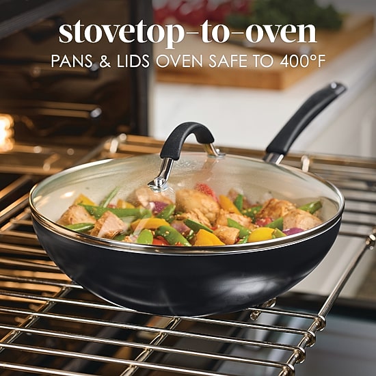 Rachael Ray Cucina Ceramic Non-Stick 11" Stir Fry Pan