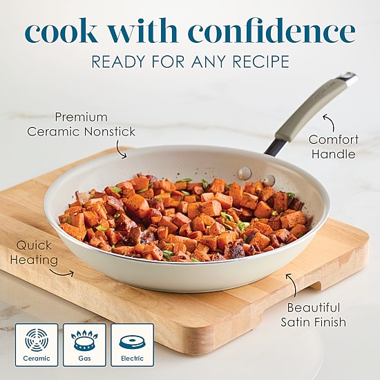 Rachael Ray Cucina Ceramic Non-Stick 12.5" Frying Pan