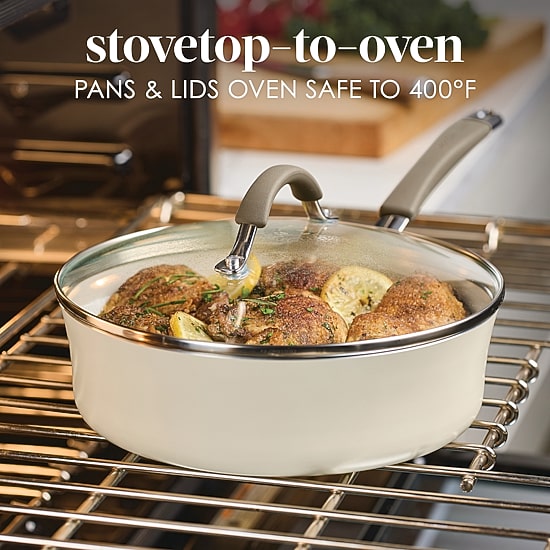 Rachael Ray Cucina Ceramic Non-Stick 3-qt. Saute Pan