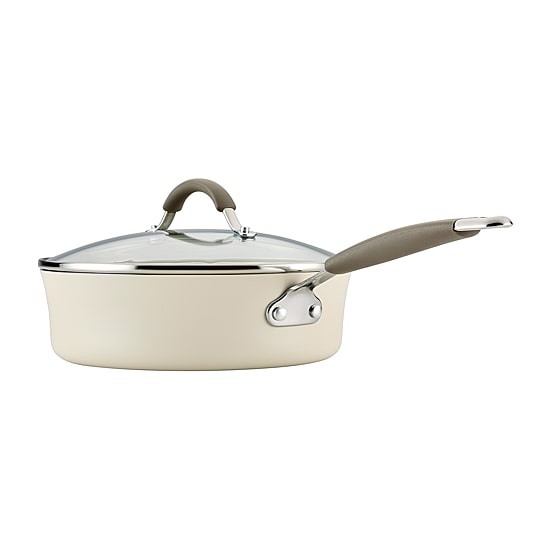 Rachael Ray Cucina Ceramic Non-Stick 3-qt. Saute Pan