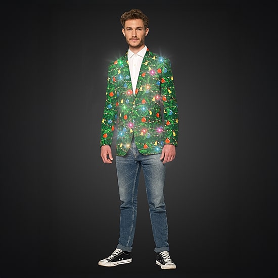 Suitmeister Light Up Christmas Mens Slim Fit Blazer