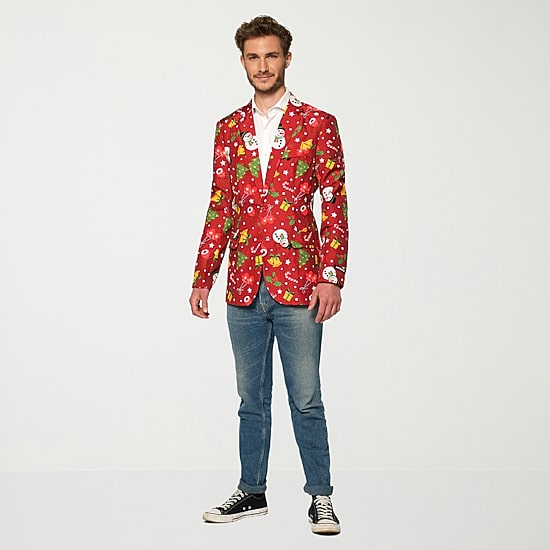 Suitmeister Light Up Christmas Mens Slim Fit Blazer