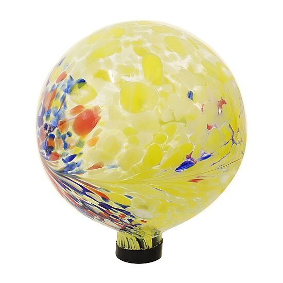 Net Health Shops Bright Summer Burst Gazing Globe - 10 In Glass Yard Art