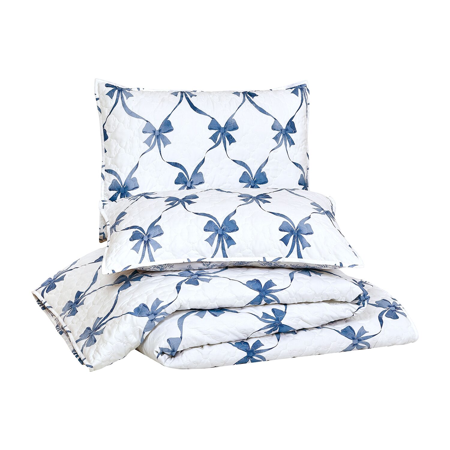 Modern Heirloom Abigail Bow Reversible Quilt Set
