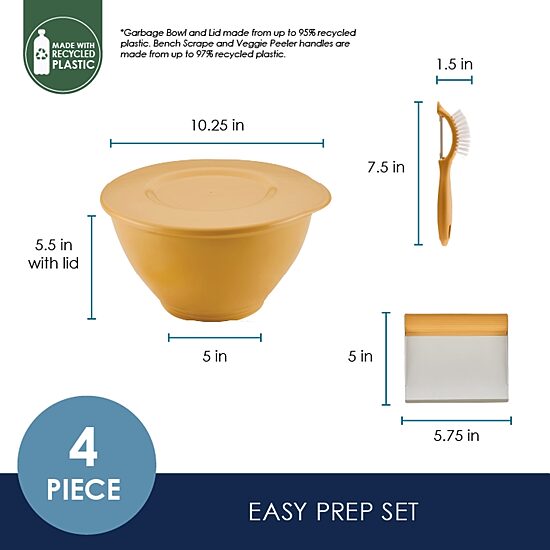 Rachael Ray 4-pc. Prep Garbage Bowl Set