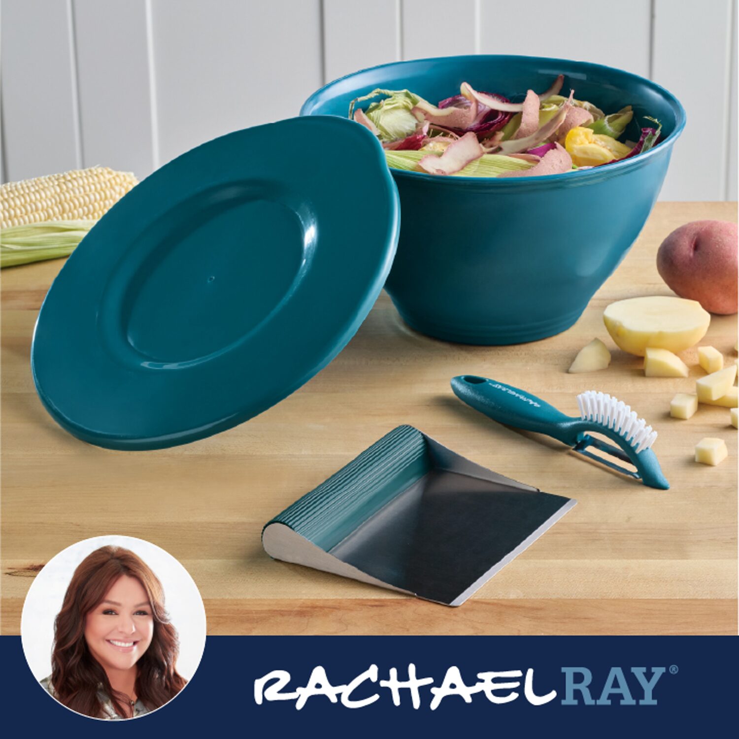 Rachael Ray 4-pc. Prep Garbage Bowl Set