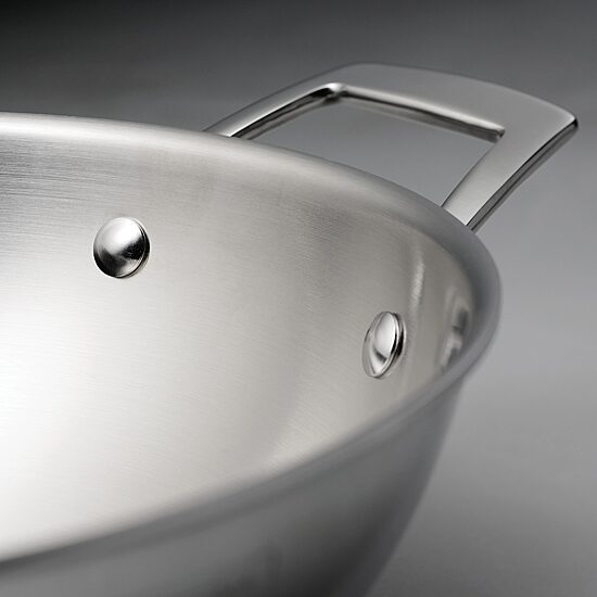 Tramontina Utsava Stainless Steel 2.75-qt. Kadai with LidWok