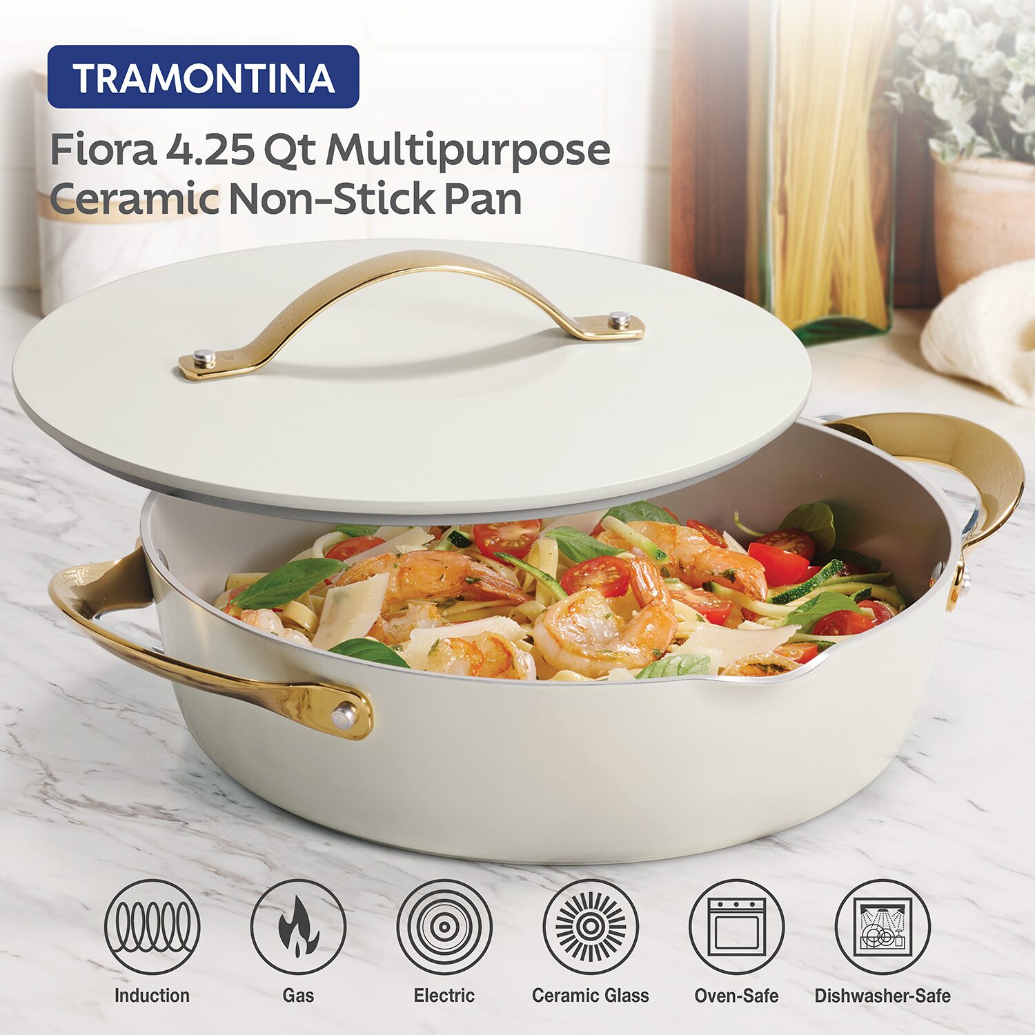 Tramontina Fiora 4.25-qt. Saute Pan