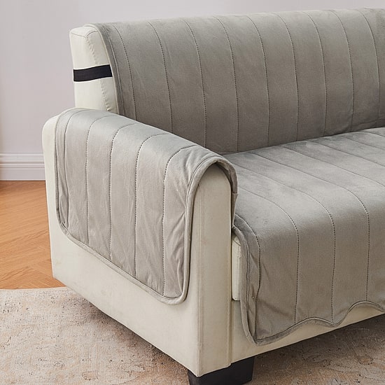 Linery Velvet Furniture Protector Recliner Slipcover