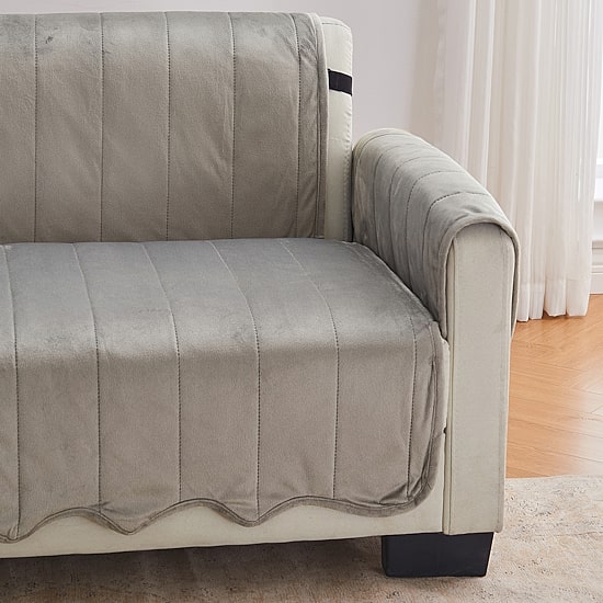 Linery Velvet Furniture Protector Recliner Slipcover