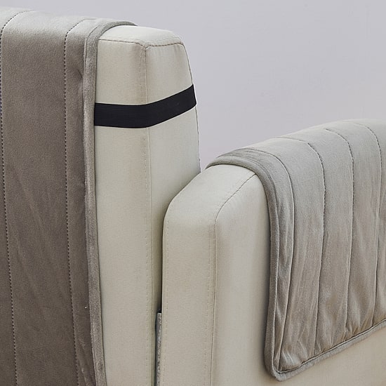 Linery Velvet Furniture Protector Recliner Slipcover