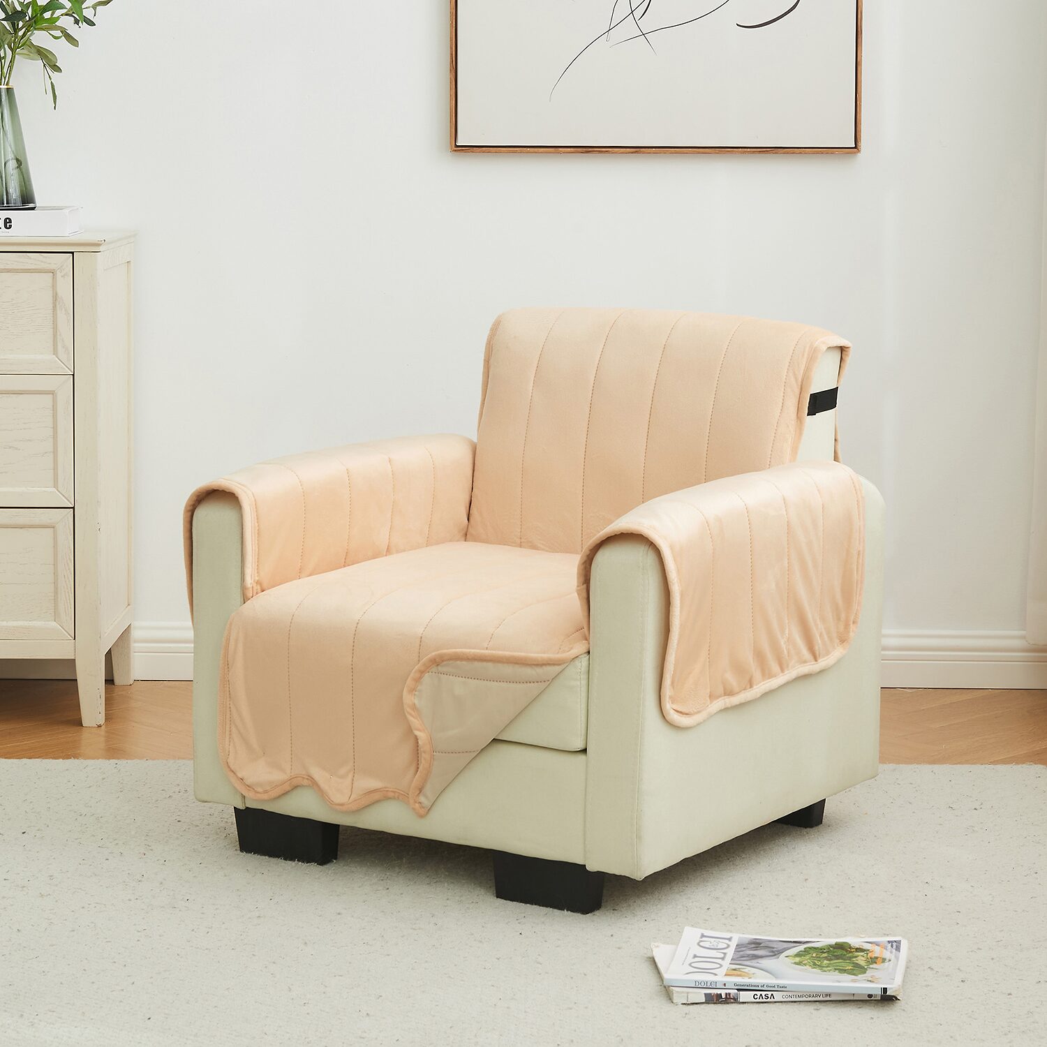 Linery Velvet Furniture Chair Protector