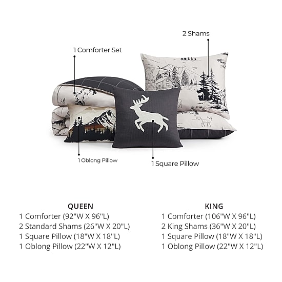 Bebejan Rocky Mountains 5-pc. REVERSIBLE Comforter Set
