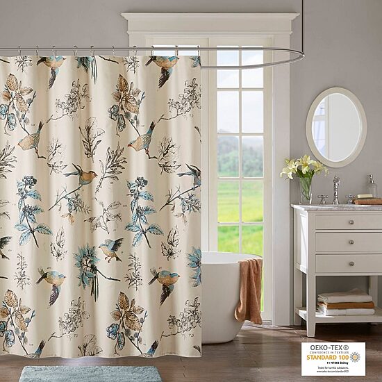 Madison Park Pierce Shower Curtain