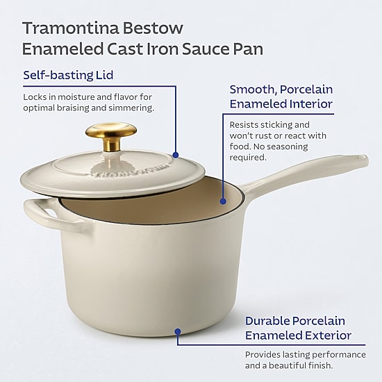 Tramontina Bestow Cast Iron 2.5-qt. Sauce Pan