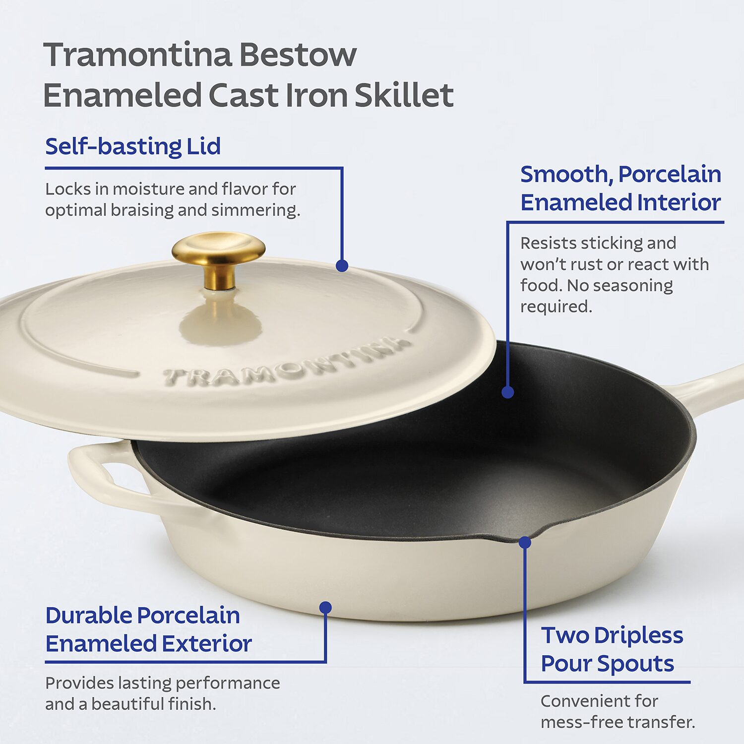 Tramontina Bestow Cast Iron 10" Skillet