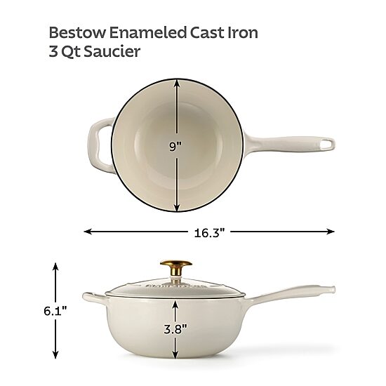 Tramontina Bestow Cast Iron 3-qt. Saucier Pan