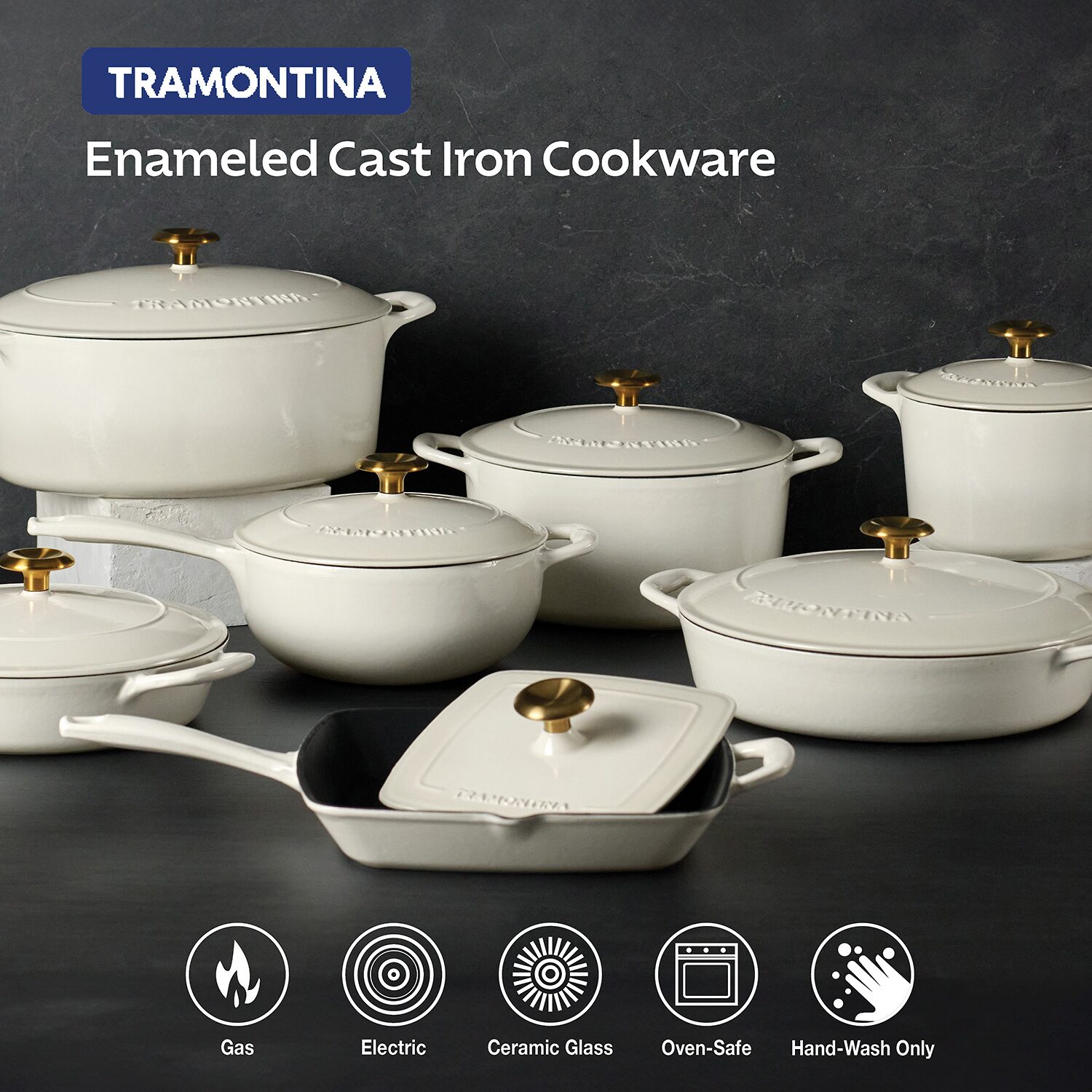 Tramontina Bestow Cast Iron 6.5-qt. Dutch Oven