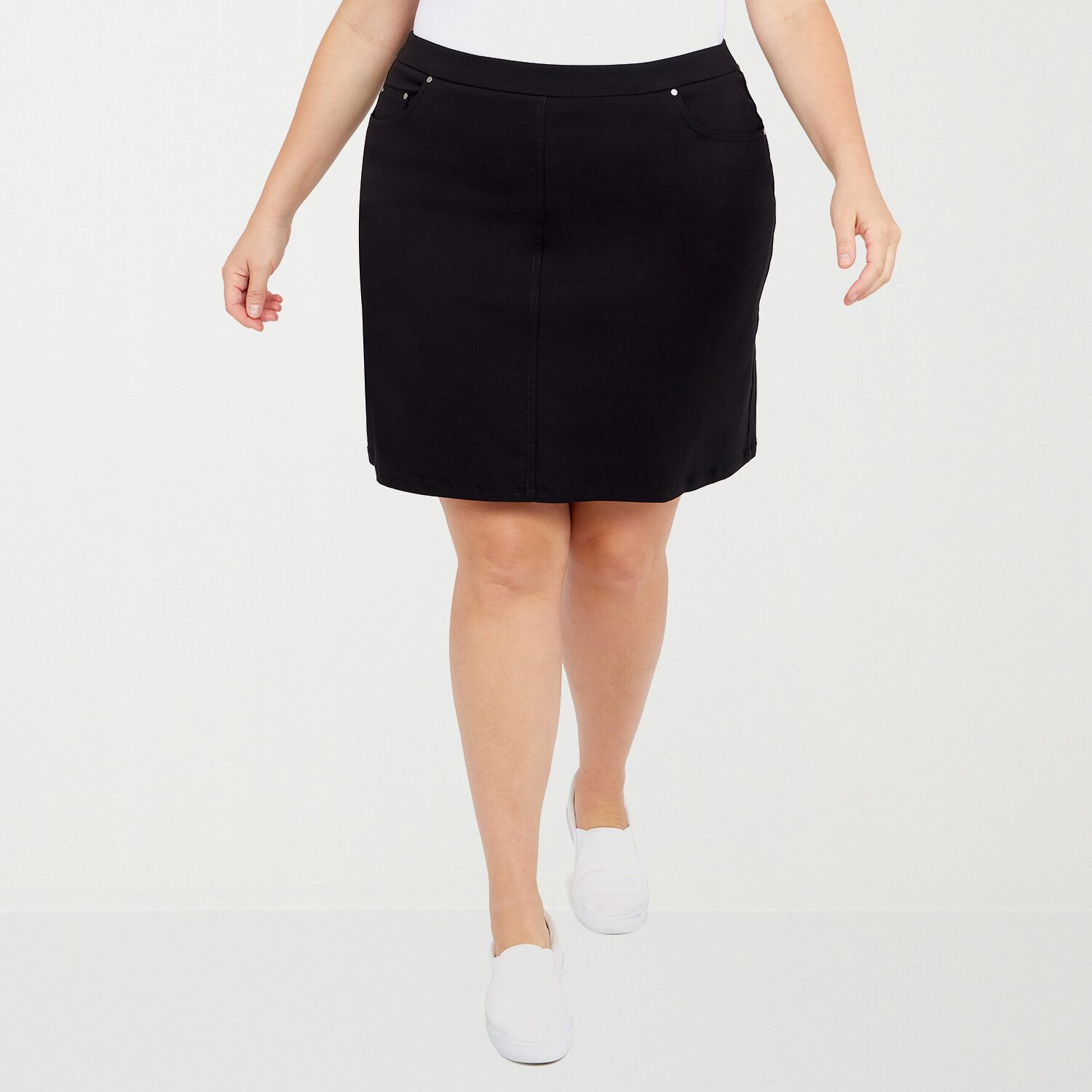 Hearts Of Palm Womens Mid Rise Plus Skort