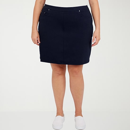 Hearts Of Palm Womens Mid Rise Plus Skort